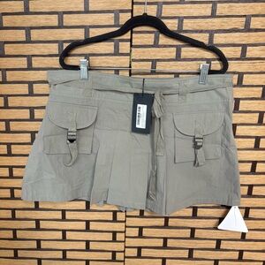 Ego Green Cargo Mini Skirt‎ Size 10